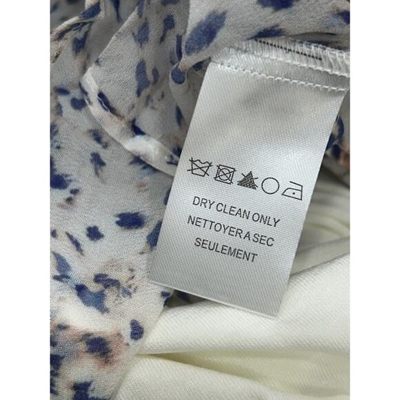 NWT Hale Bob Womens‎ Tops Flared Sleeve V-Neck Button Front Printed Ivory Size M - Picture 11 of 13